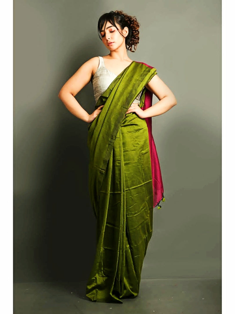 Aroma ttire Khadi Cotton Premium Saree