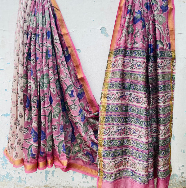 Aroma ttire Pure Maheshwari Silk Saree