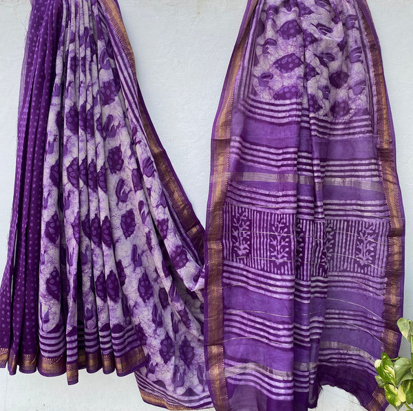 Aroma ttire Pure Maheshwari Silk Saree