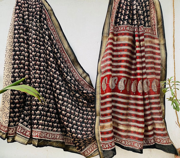 Aroma ttire Pure Maheshwari Silk Saree
