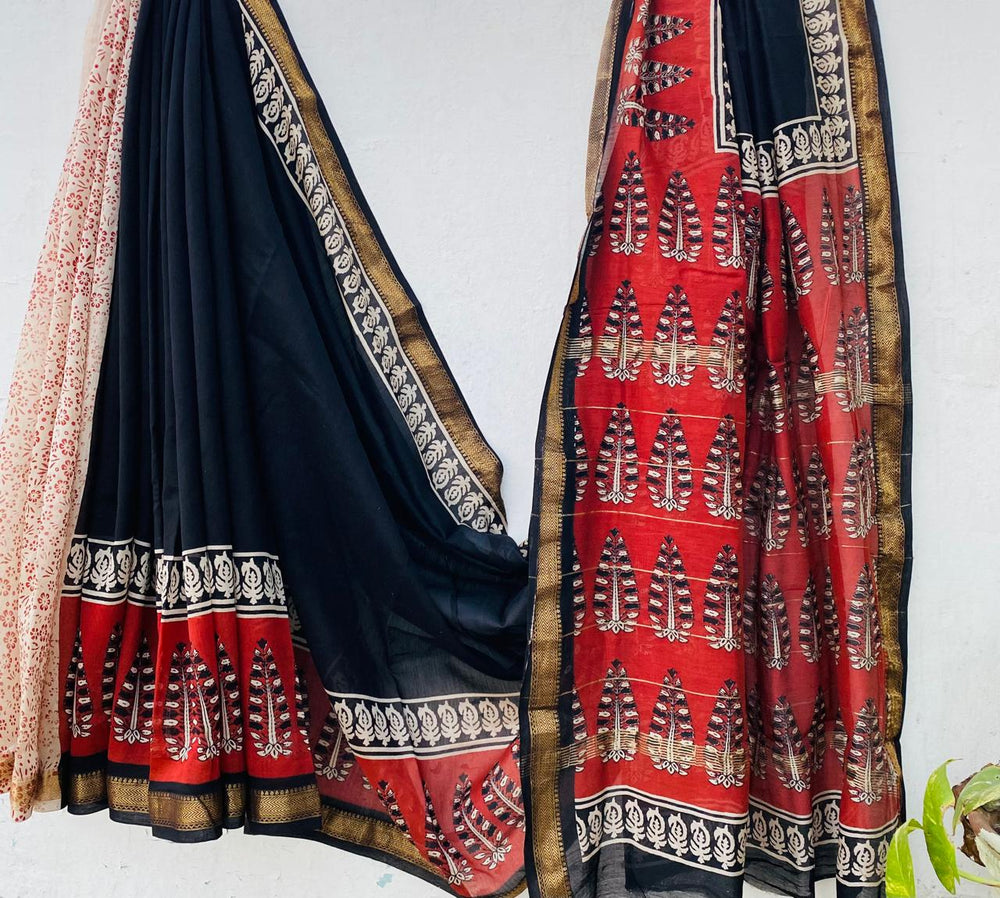 Aroma ttire Pure Maheshwari Silk Saree