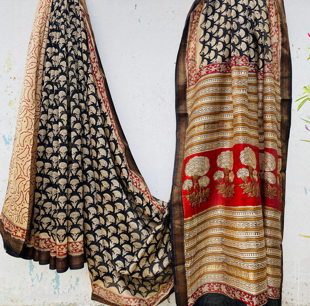 Aroma ttire Pure Maheshwari Silk Saree