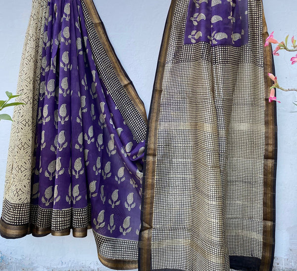 Aroma ttire Pure Maheshwari Silk Saree