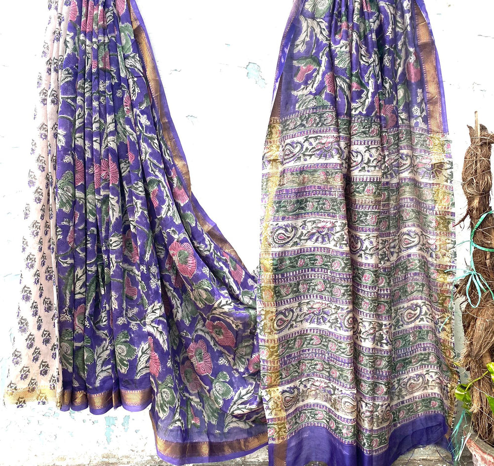 Aroma ttire Pure Maheshwari Silk Saree